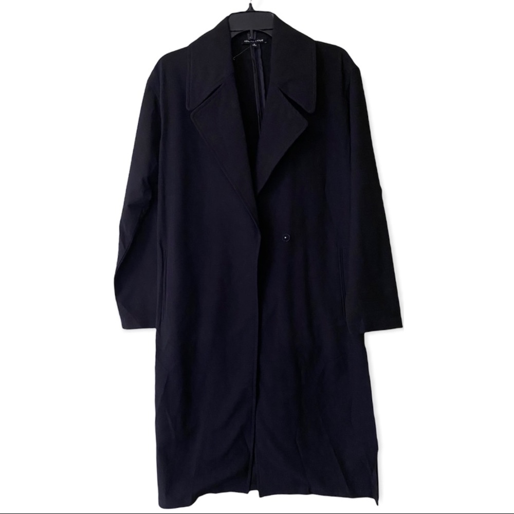 PacSun Kendall & Kylie Black Long Trench Coat, size Small, NWOT